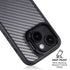 Silver Carbon Fiber Specialty Texture Material iPhone 15 Kickstand Case